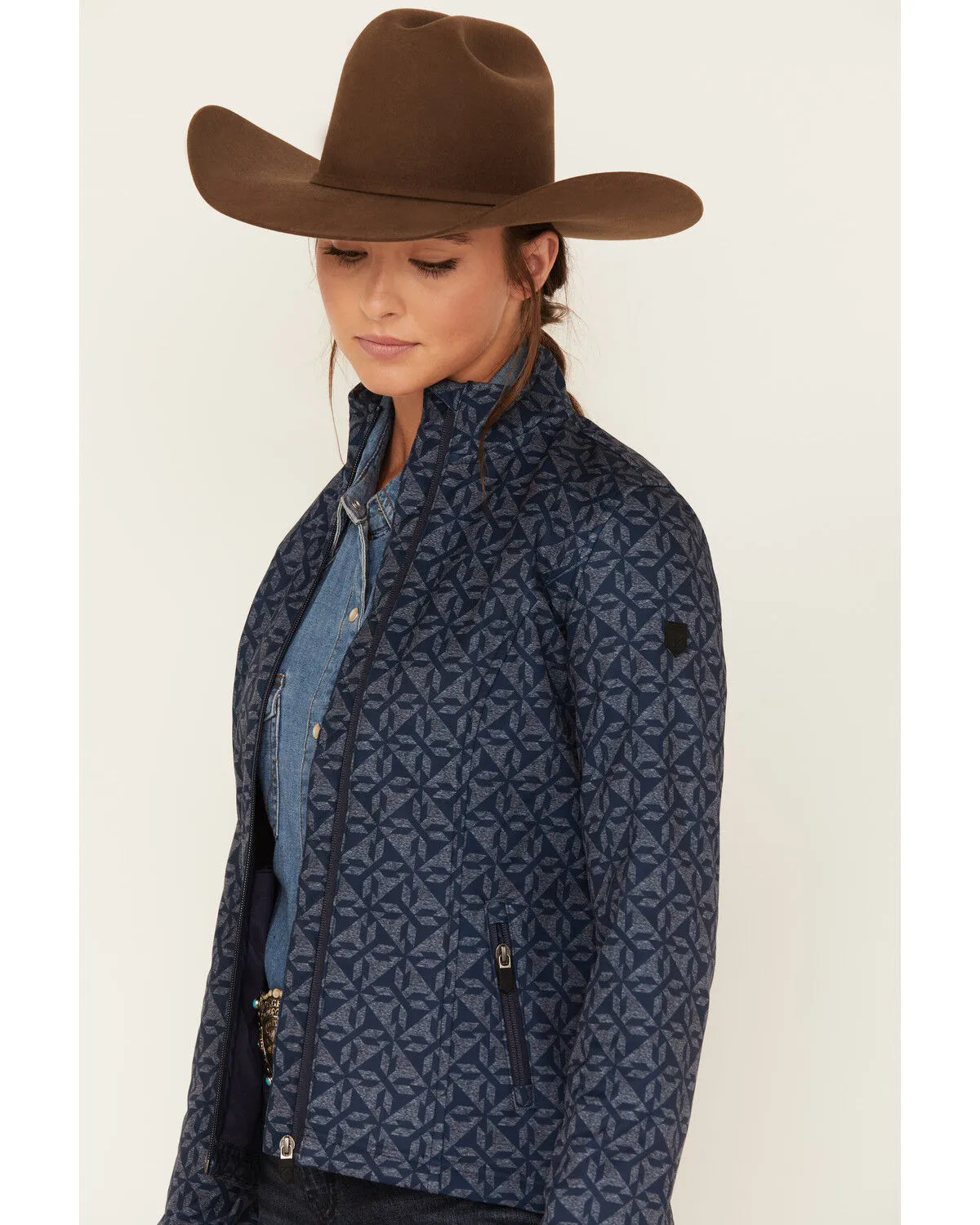 RANK 45® Women's Geo Print Softshell Jacket