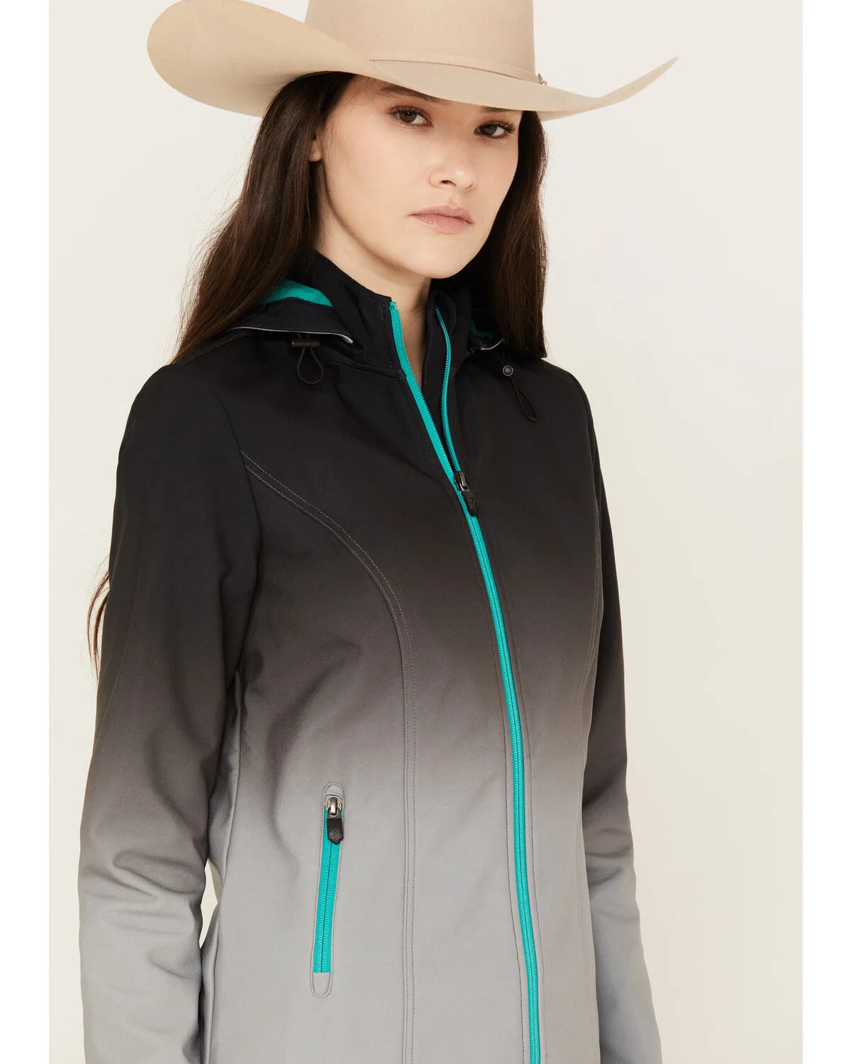 RANK 45® Women's Ombre Melange Softshell Jacket