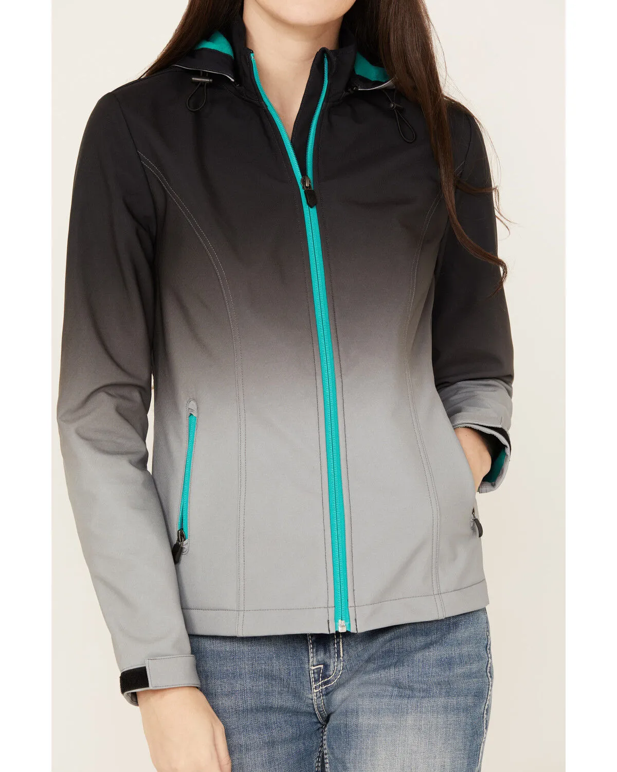 RANK 45® Women's Ombre Melange Softshell Jacket