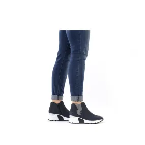 Rieker X6361-14 navy wedge chelsea ankle boot