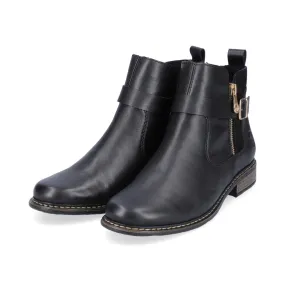 Rieker Z4959-00 Black Chelsea Ankle Boot