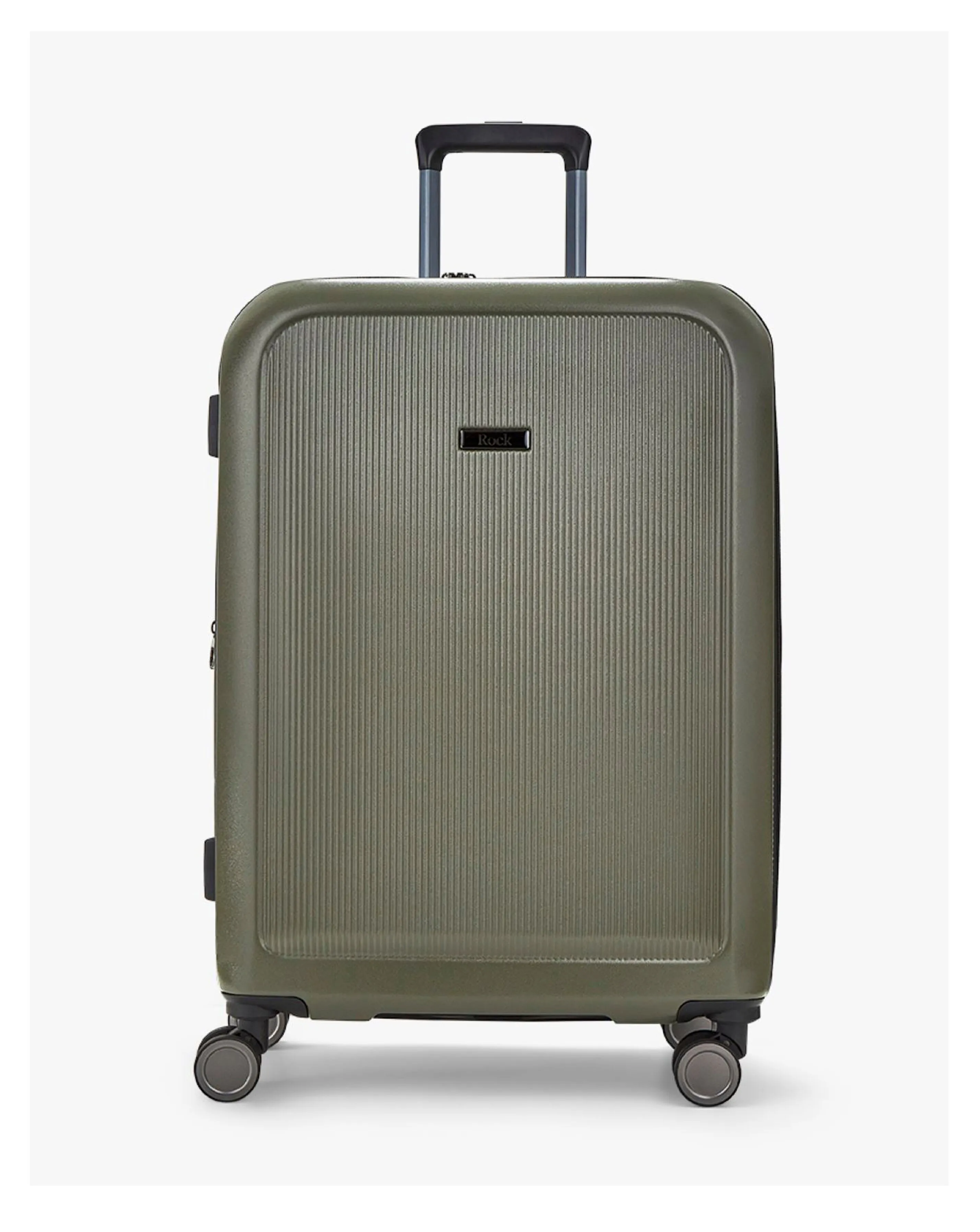 Rock Austin Olive Green Medium Suitcase | Simply Be