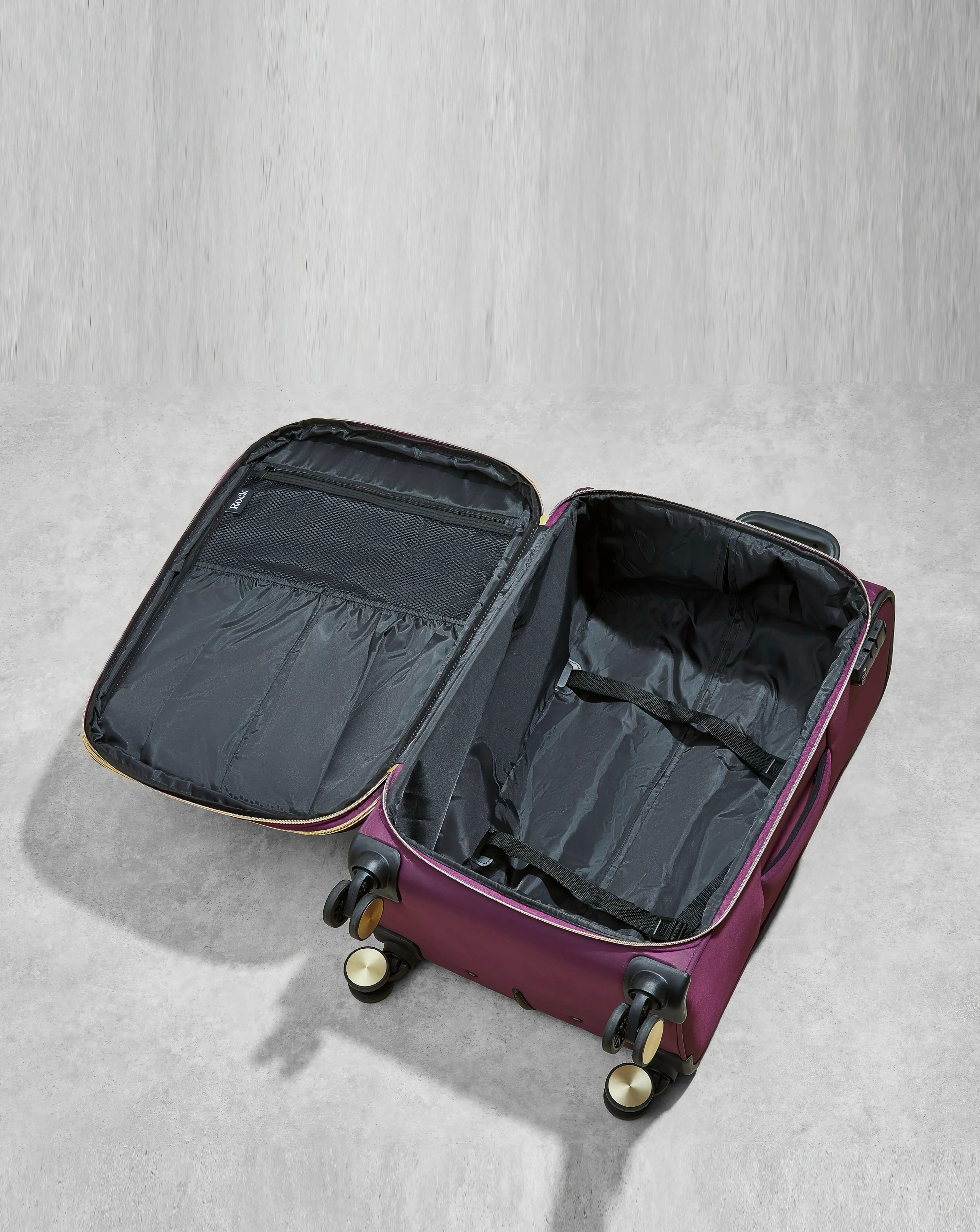 Rock Sloane 3pc Suitcase Set Purple | Simply Be