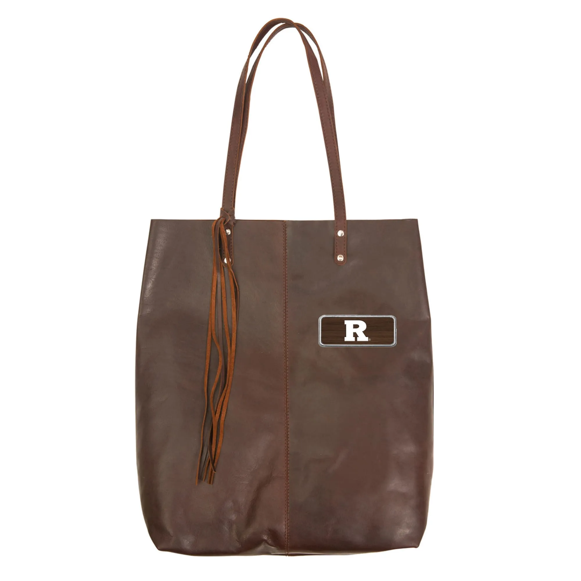 Rutgers Scarlet Knights Brown Plate Logo Mee Canyon Tote