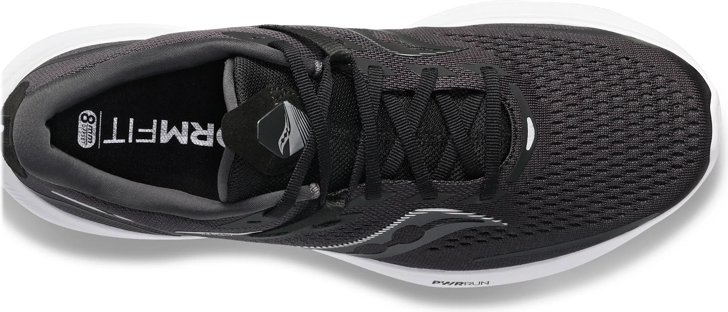 Saucony Ride 15 Black White - Wide