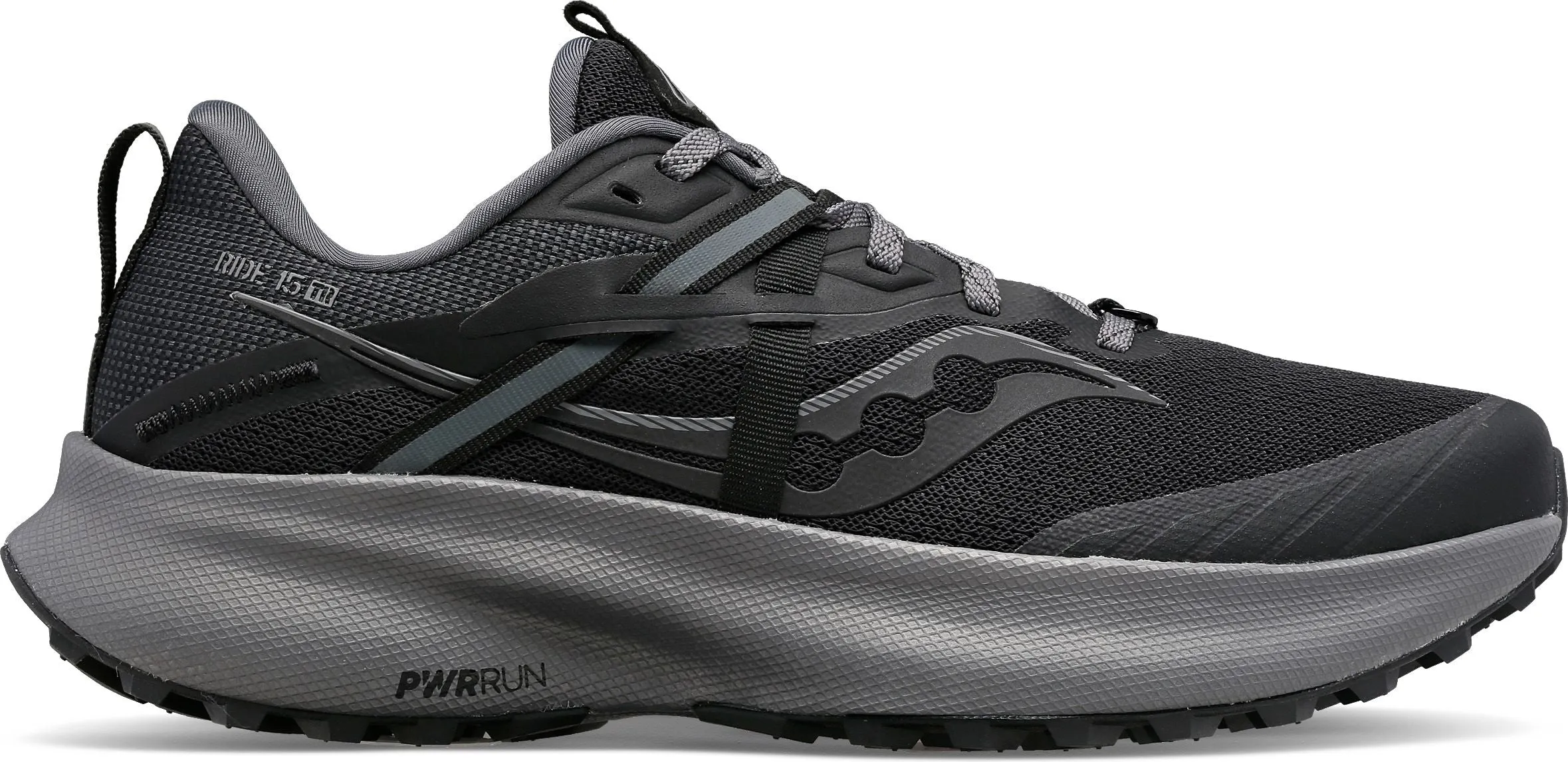 Saucony Ride 15 TR Black/Charcoal