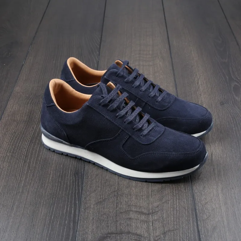 Skolyx Premium trainers in navy suede UK5 / EU39 - Seconds