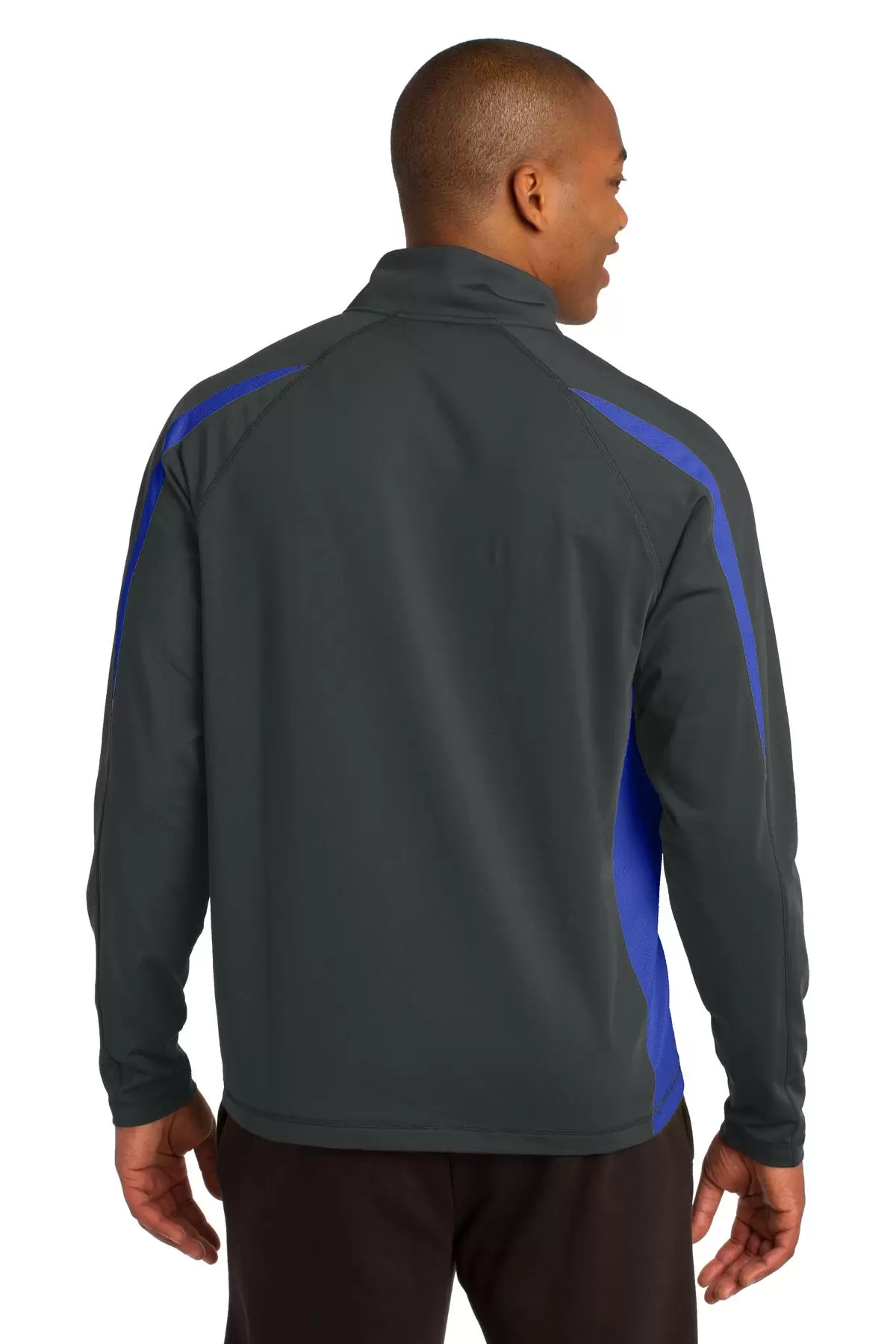 Sport Tek ST851 Sport-Tek Sport-Wick Stretch 1/2-Zip Colorblock Pullover SKU: ST851