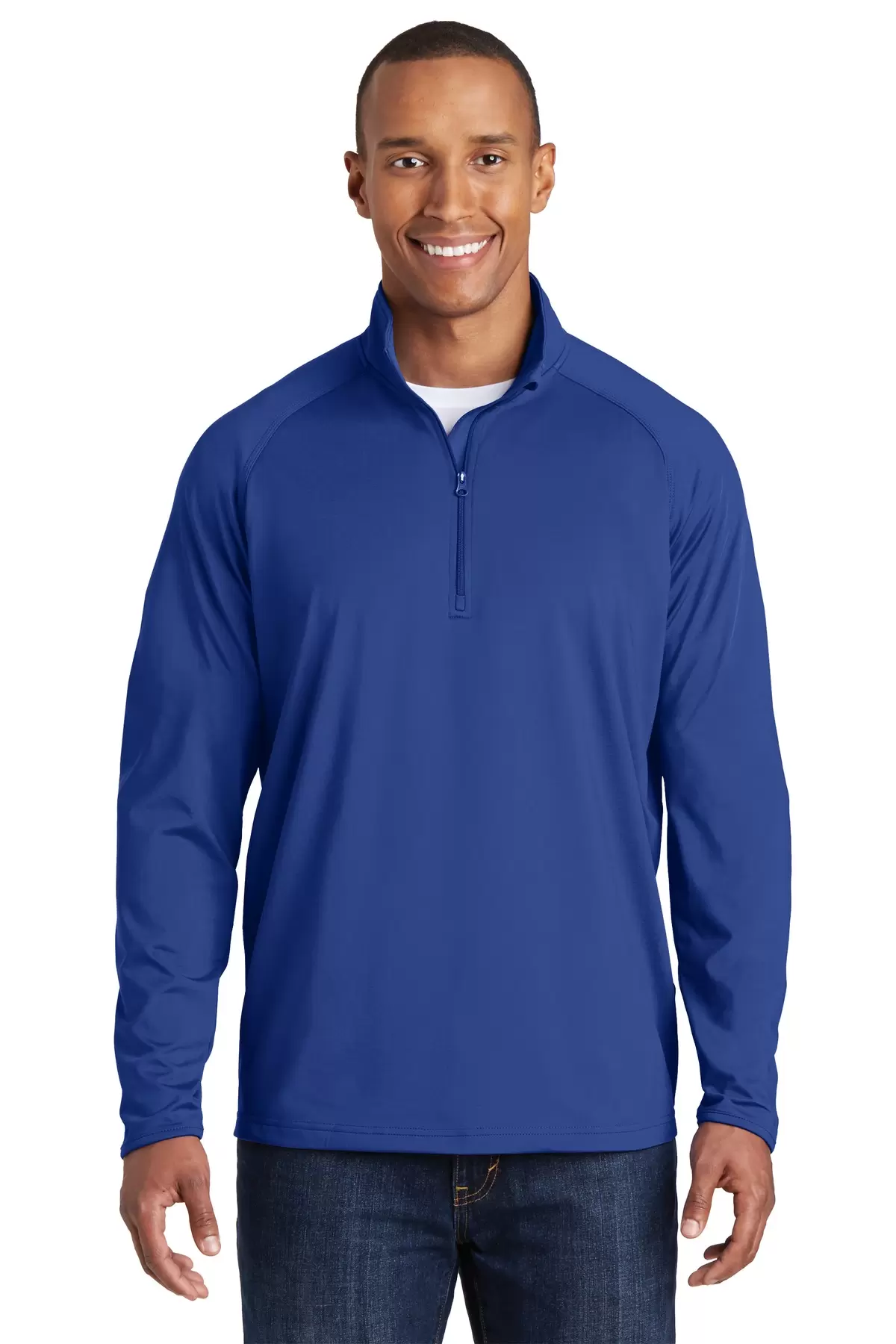 Sport Tek TST850 Sport-Tek Tall Sport-Wick Stretch 1/2-Zip Pullover SKU: TST850