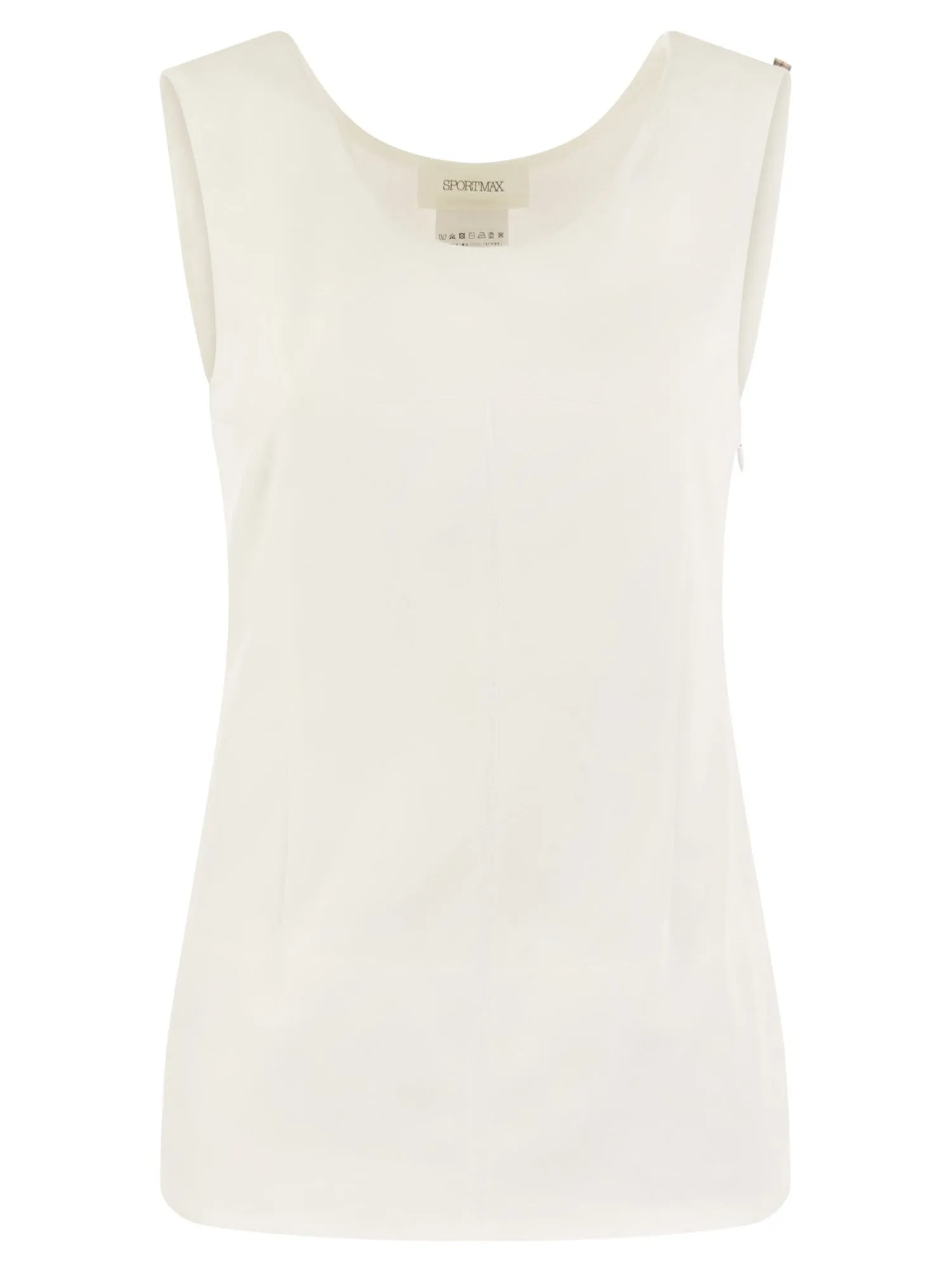 Sportmax    Sportmax Fico Sleeveless Crepe Jersey Top