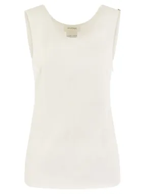 Sportmax    Sportmax Fico Sleeveless Crepe Jersey Top