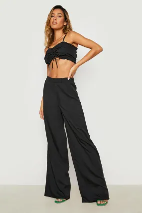 Strappy Crop & Wide Leg Pants