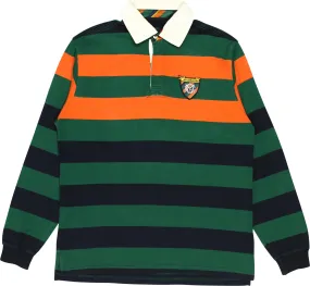 Striped Long Sleeve Polo | ThriftTale