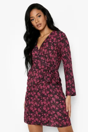 Tall Ditsy Floral Wrap Dress