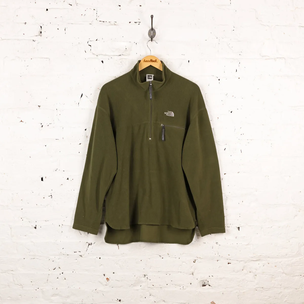 The North Face 1/2 Zip Fleece - Green - L