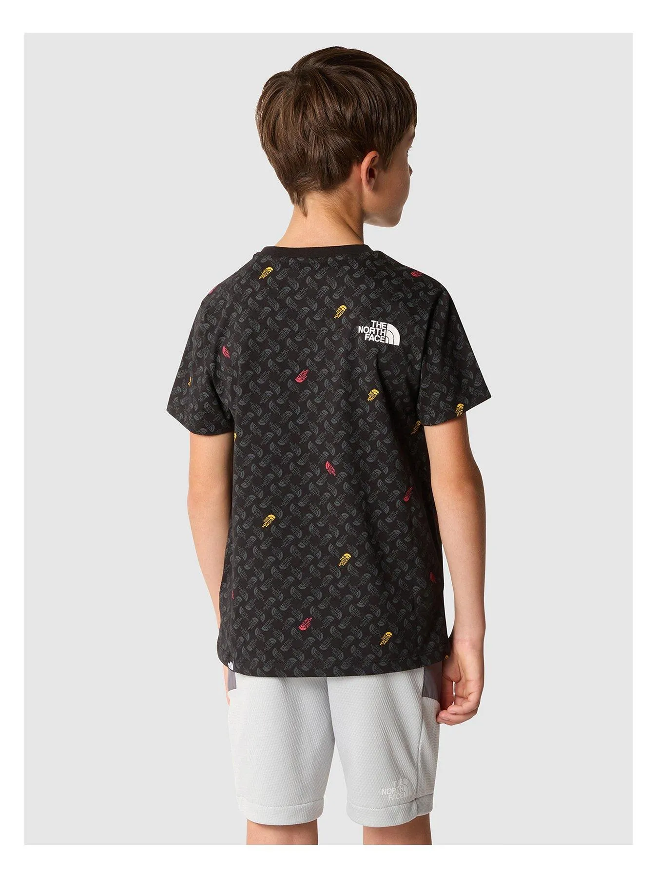 THE NORTH FACE Juniors Short Sleeve Simple Dome Tee Print - Black