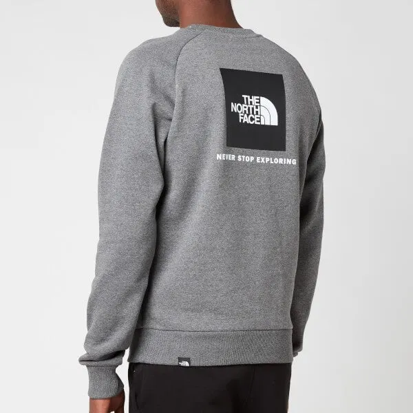 The North Face Men's Raglan Redbox Sweatshirt - TNF Medium Grey Heather