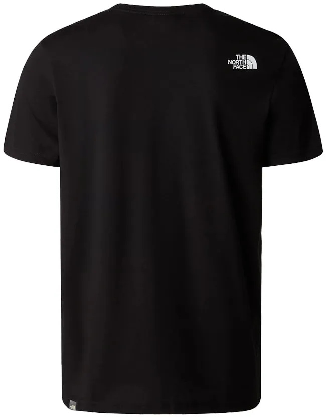 The North Face Mens Seasonal Graphic T Shirt Black Brandy Brown