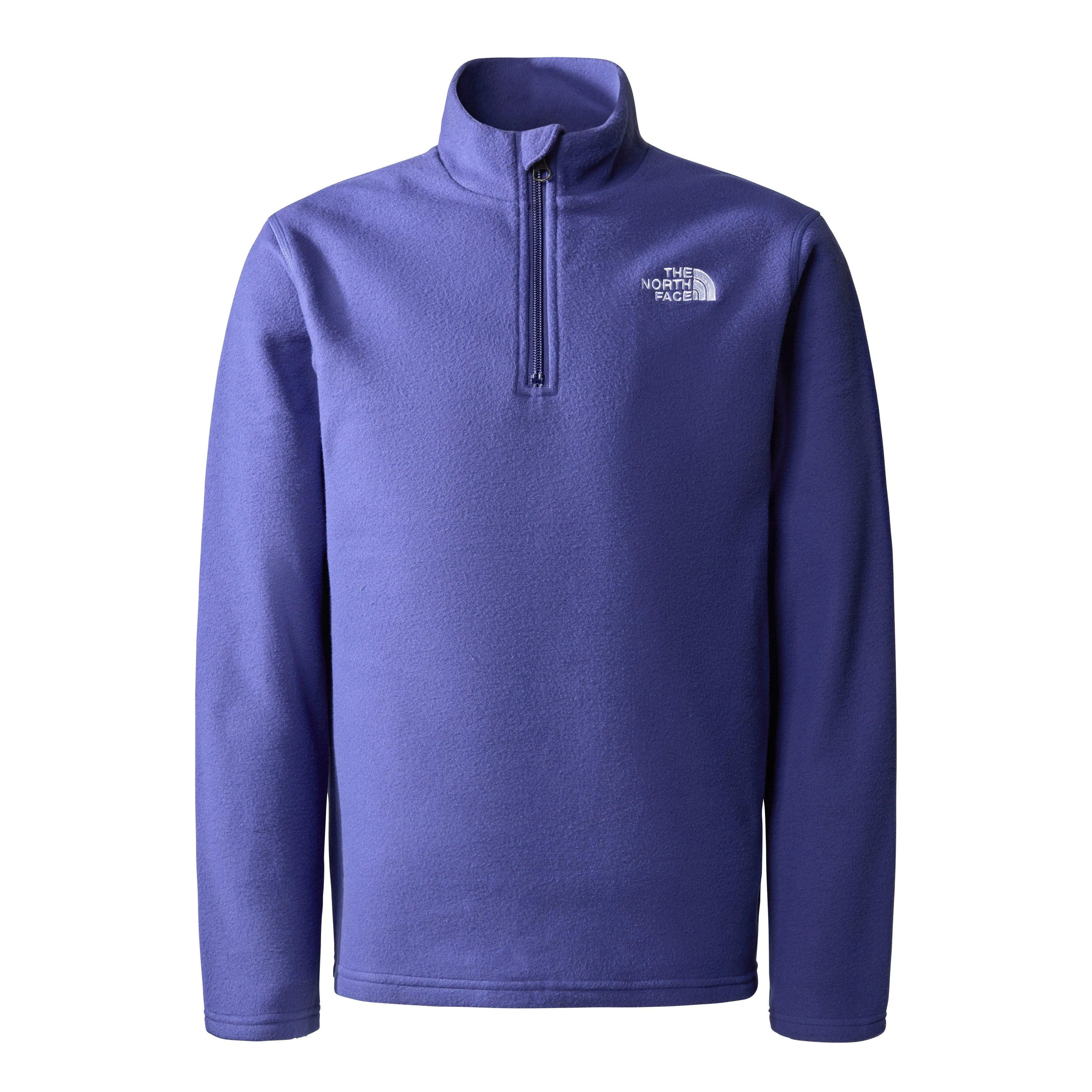 The North Face Teen's Glacier 1/4 Zip Fleece - Blue | George Fisher