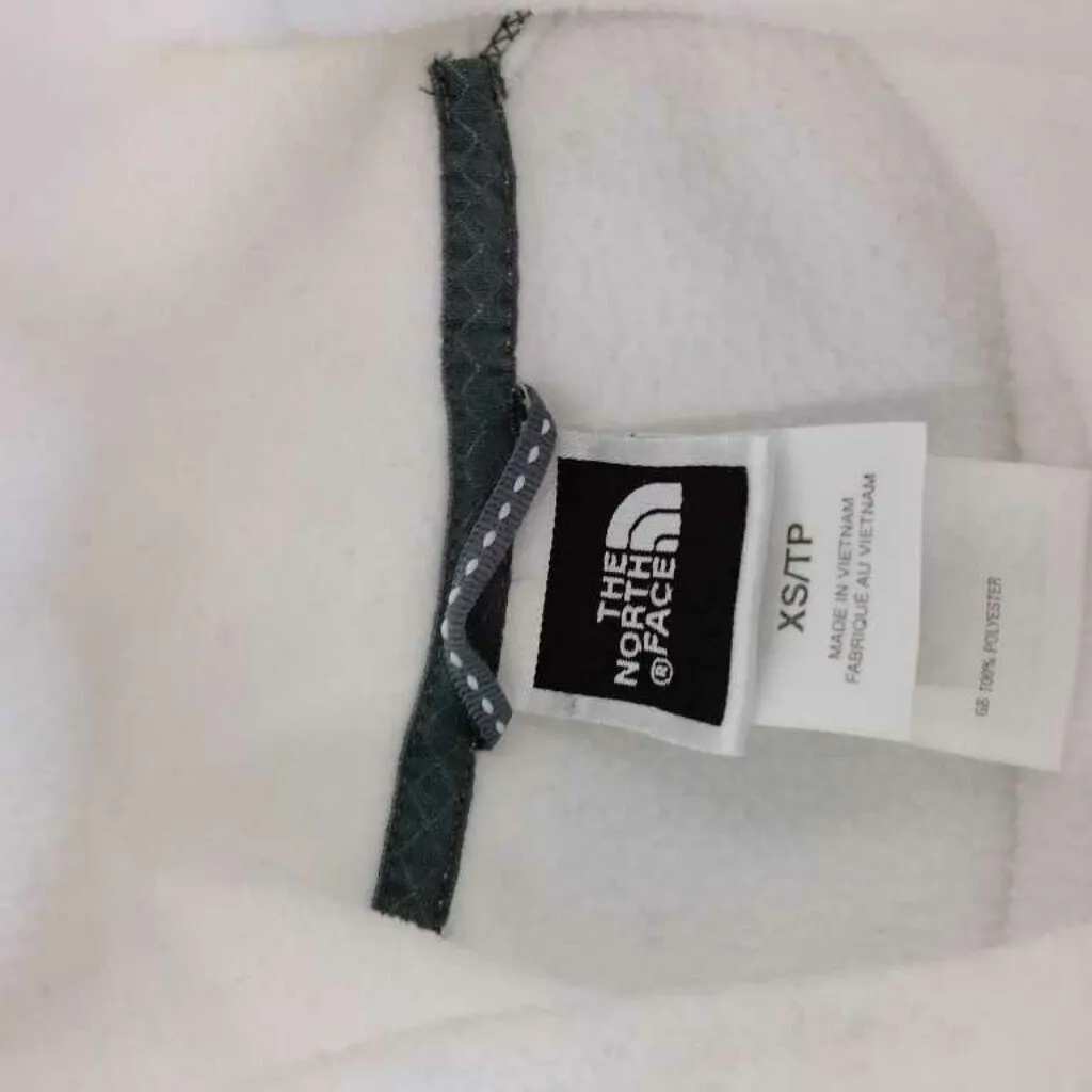 THE NORTH FACE WHITE & GRAY FLEECE TOP SIZE X SMALL TCC