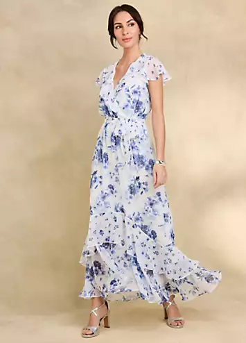 Together Floral Print Wrap Maxi Dress