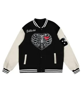 Varsity Buns Guts Battle Bid 24& Heart Skull Jacket