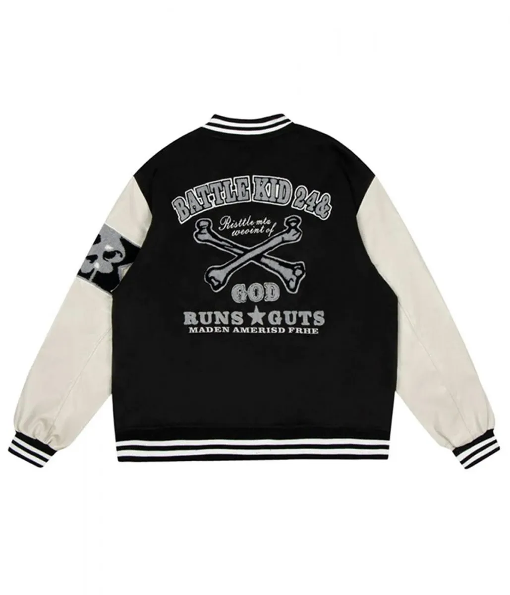 Varsity Buns Guts Battle Bid 24& Heart Skull Jacket