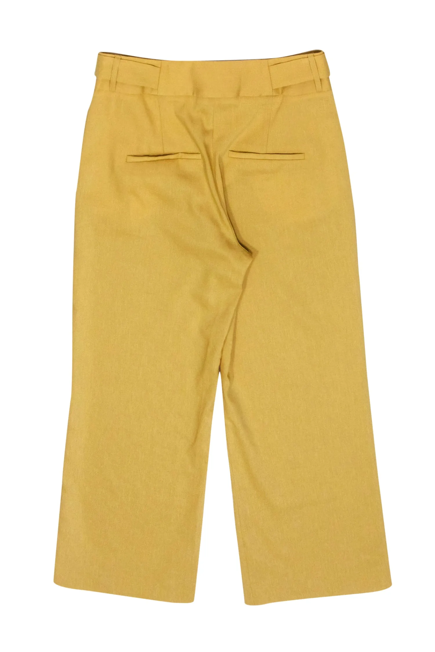 Veronica Beard - Yellow Linen & Wool Blend Wide Leg Pants Sz 6