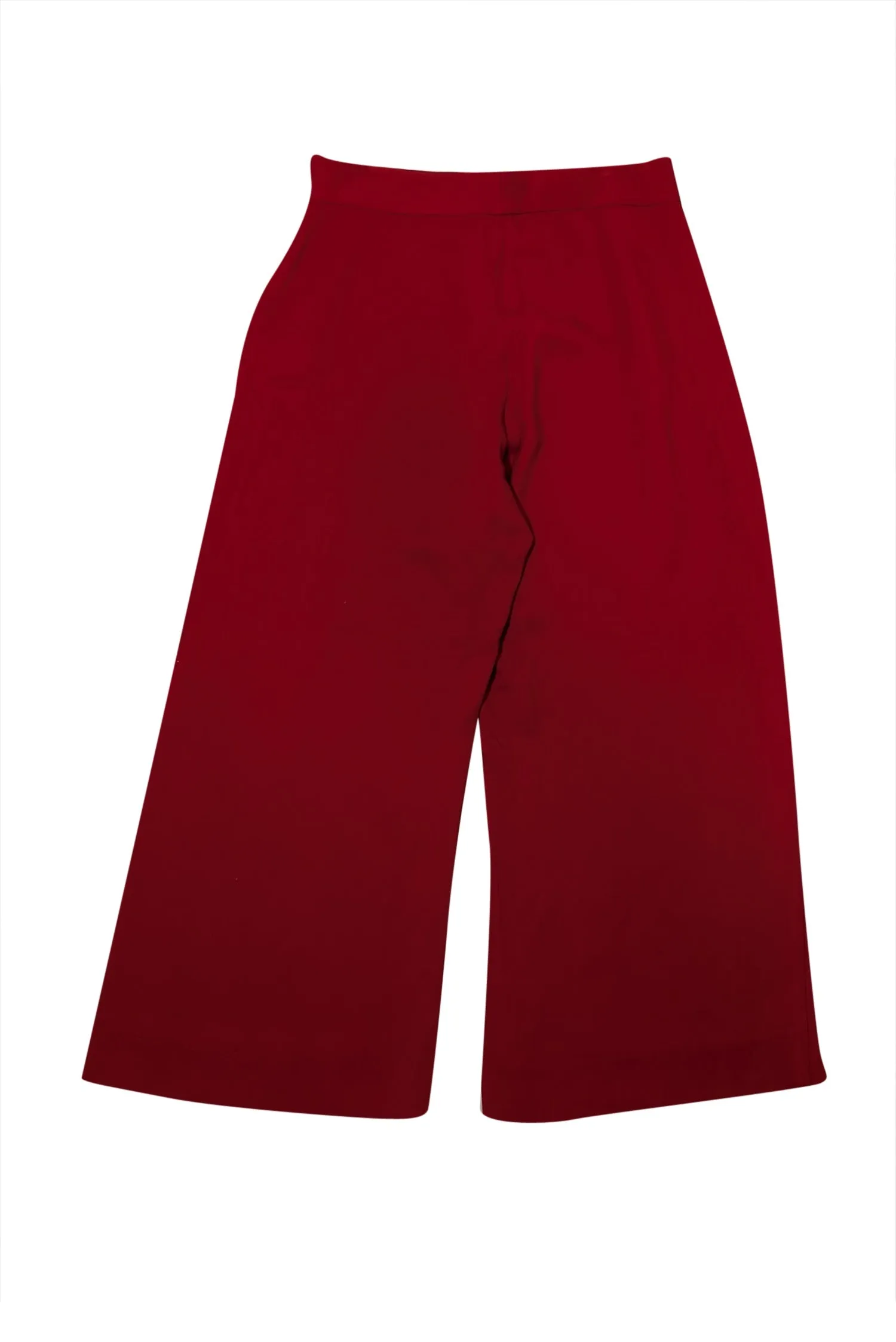 Versace - Red Wide Leg High Rise Pants Sz 6