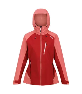 Womens/ladies birchdale shell waterproof jacket rumba red/mineral red Regatta