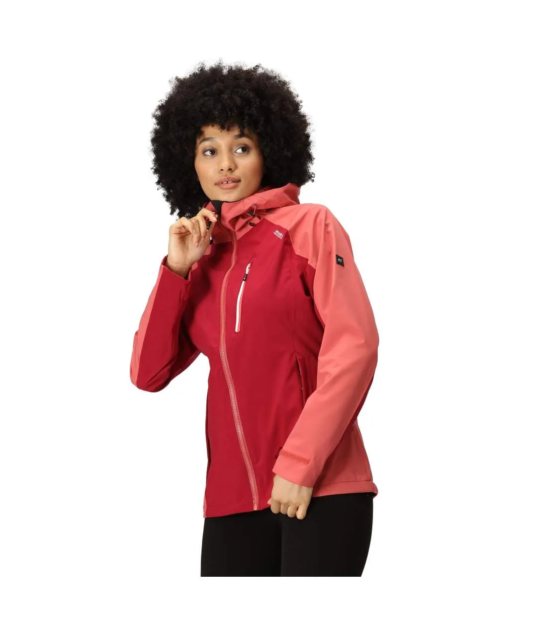 Womens/ladies birchdale shell waterproof jacket rumba red/mineral red Regatta