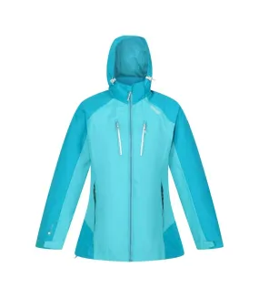 Womens/ladies calderdale iv waterproof jacket turquoise/enamel Regatta