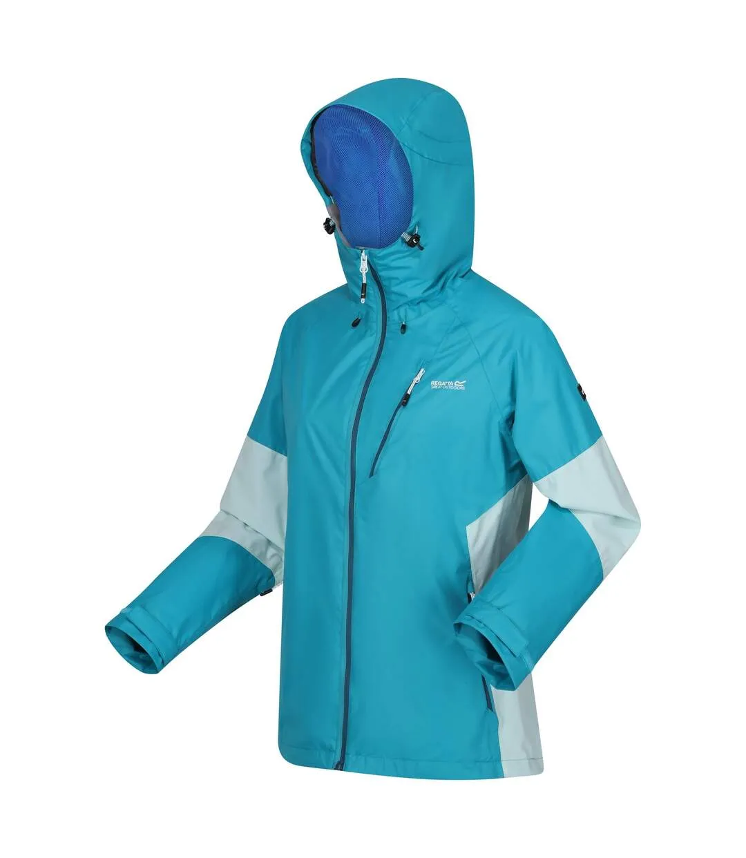 Womens/ladies highton v stretch waterproof jacket tahoe blue/bleached aqua Regatta