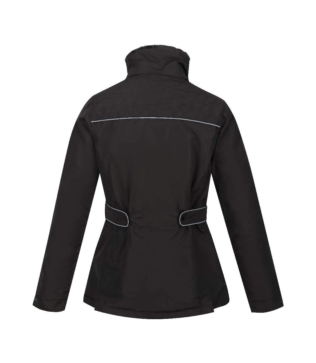 Womens/ladies linnette waterproof padded jacket black high shine Regatta