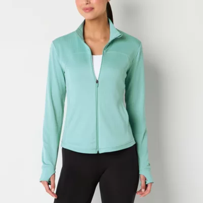 Xersion Everultra-Lite Womens Rib Moisture Wicking Lightweight Softshell Jacket