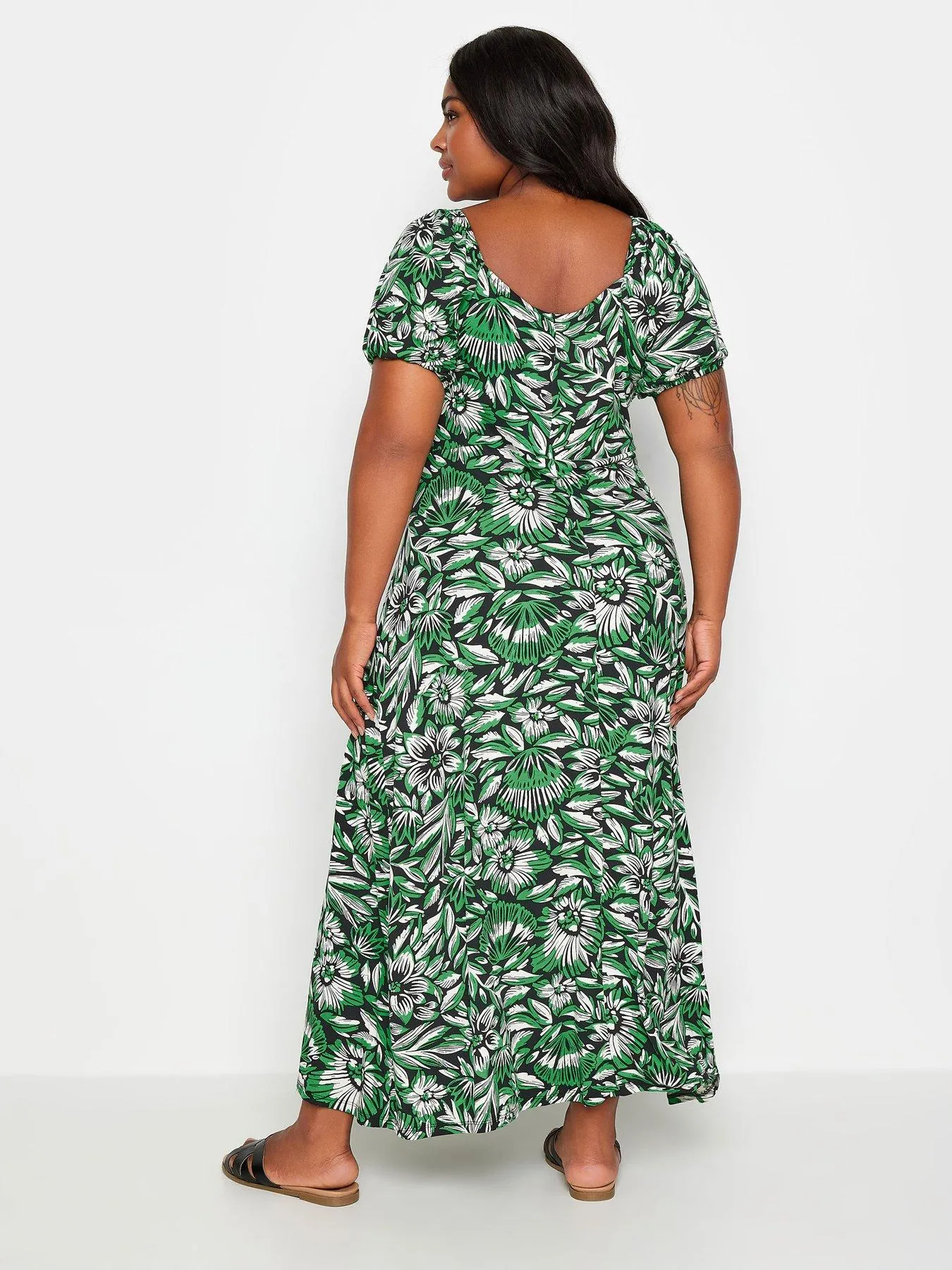 Yours Curve Floral Wrap Maxi Dress